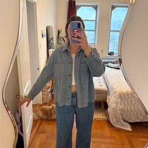 Blue Corduroy Button-Down